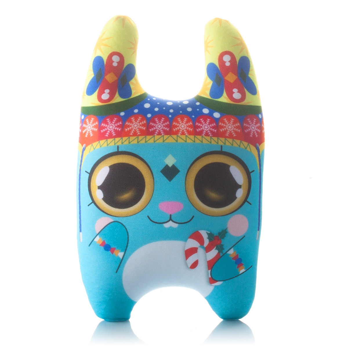 356 Зайка Этно в Шапке Голубой 1