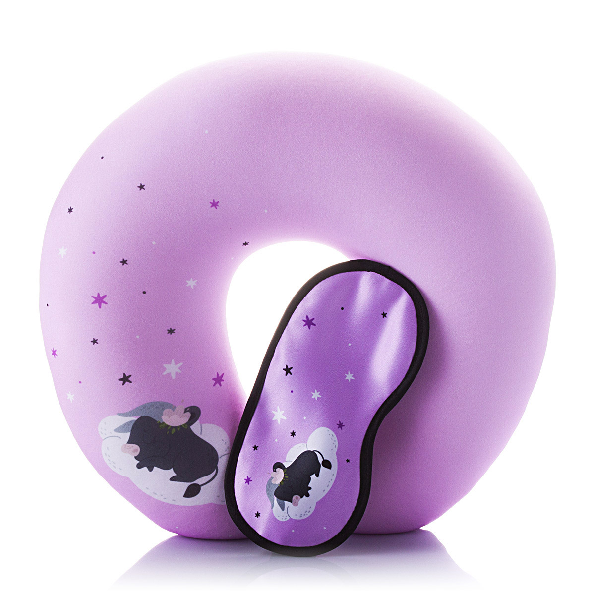 Набор Сонный_бычок_Фиолетовый-N3434C2010K100PU-FRONT