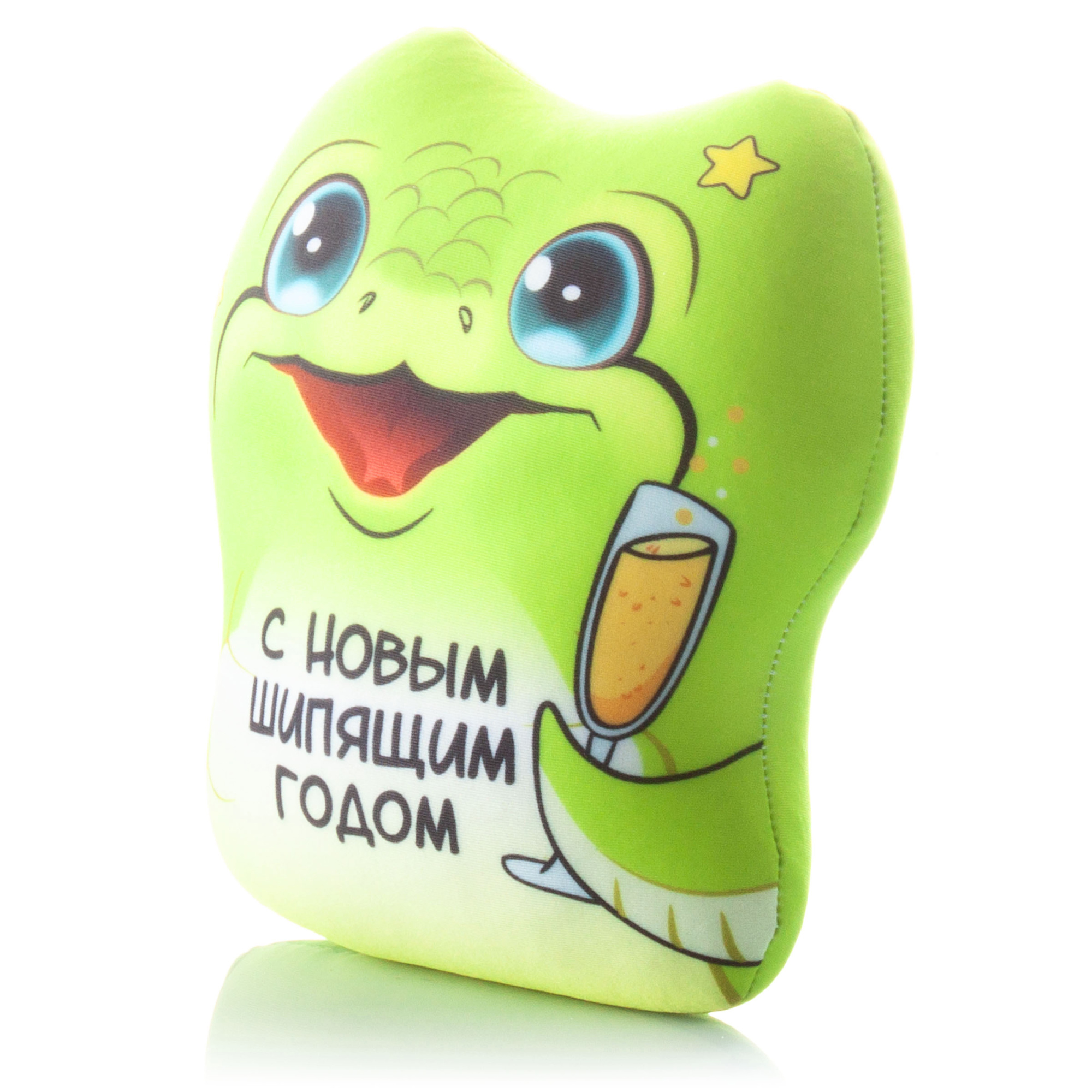 495 Змея с фразой С Новым шипящим Годом 2